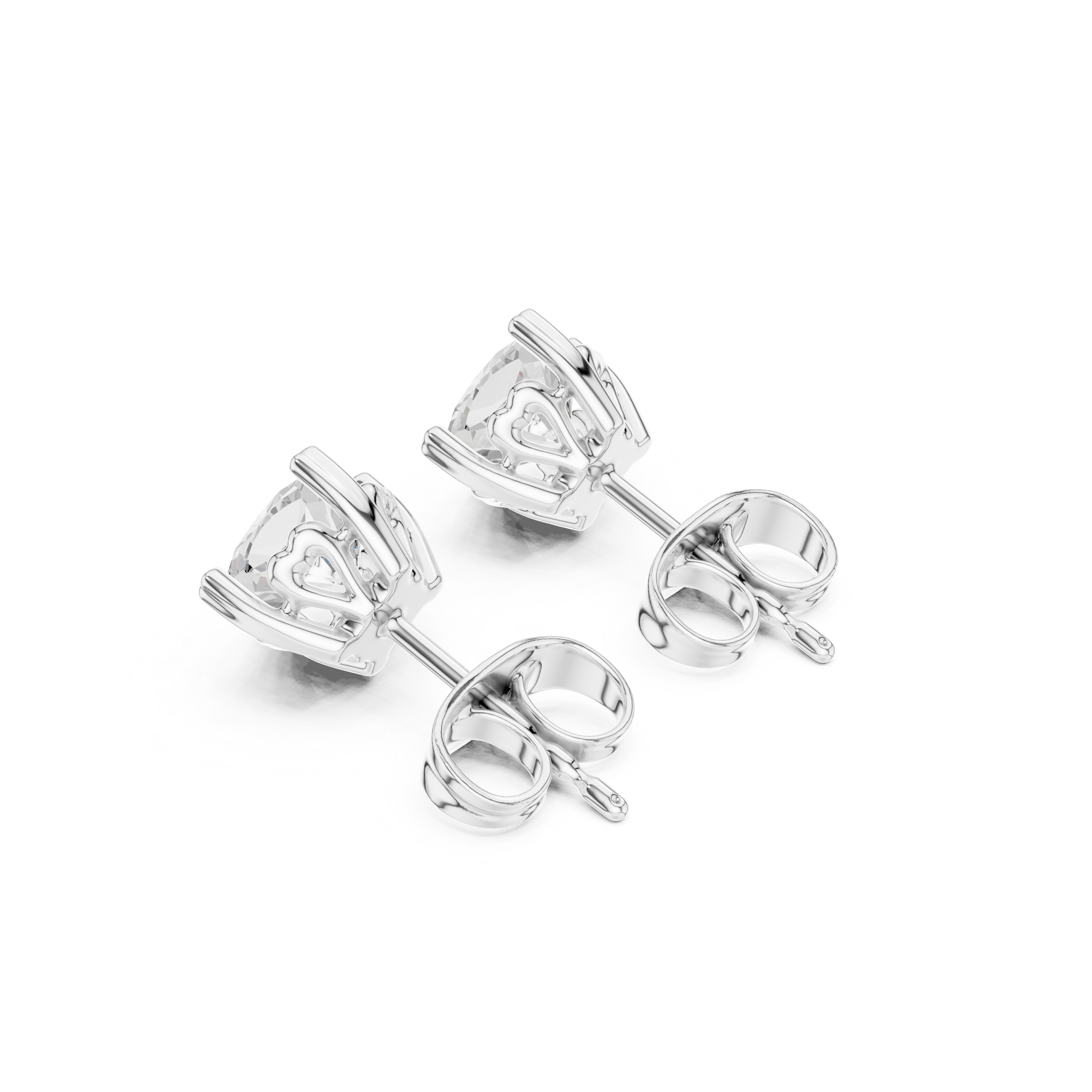 0.75 CT Lab Diamond Cushion-Cut Solitaire Studs