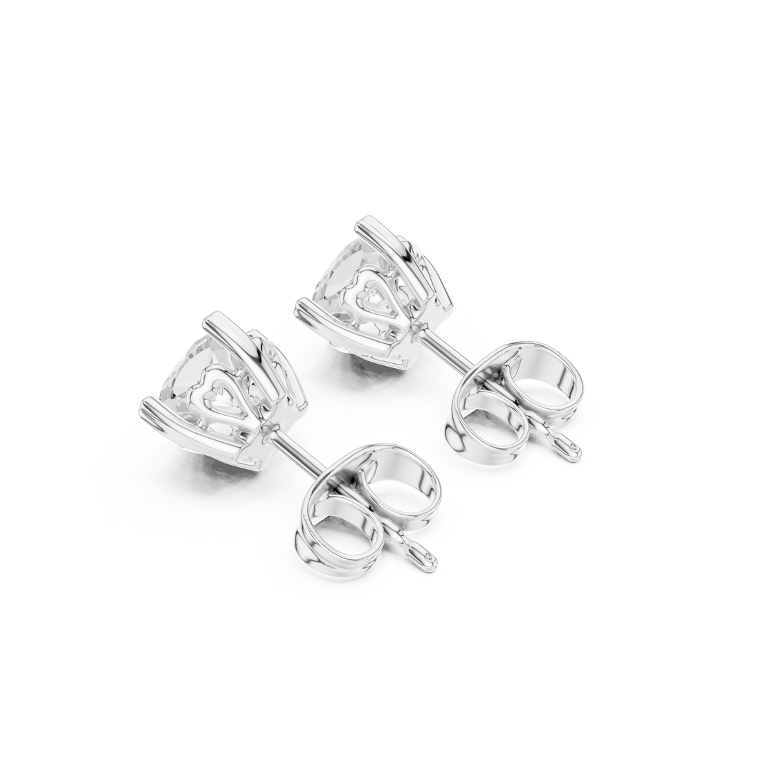 0.75 CT Lab Diamond Cushion-Cut Solitaire Studs