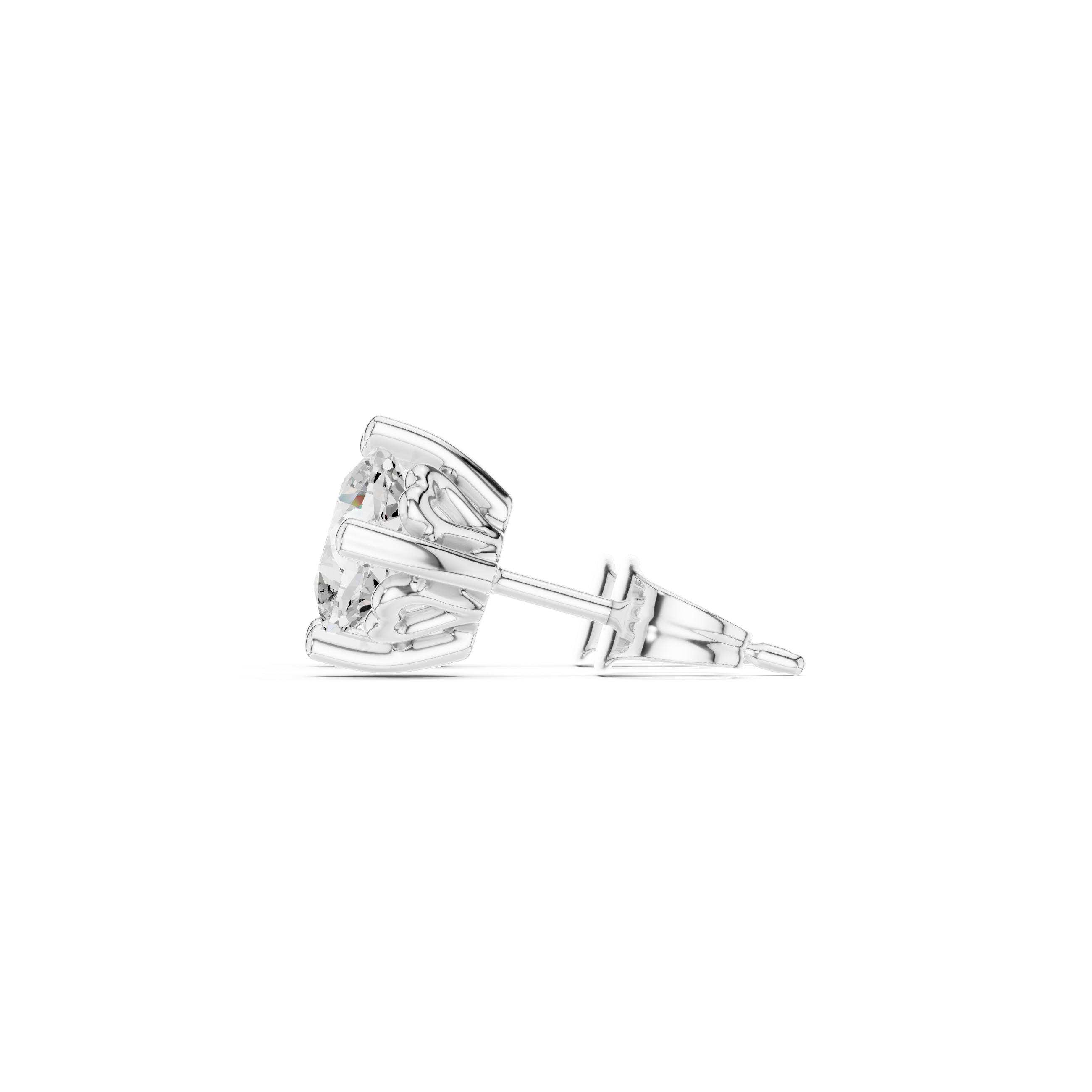 0.75 CT Lab Diamond Cushion-Cut Solitaire Studs