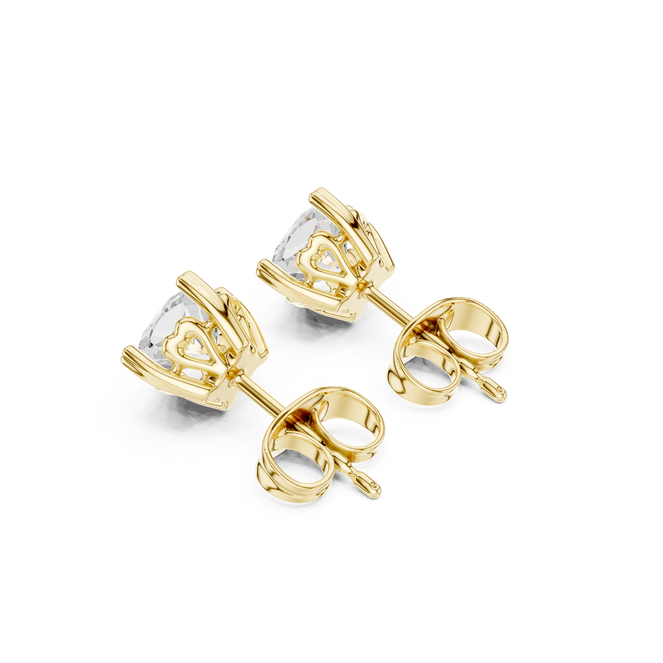 0.75 CT Lab Diamond Cushion-Cut Solitaire Studs