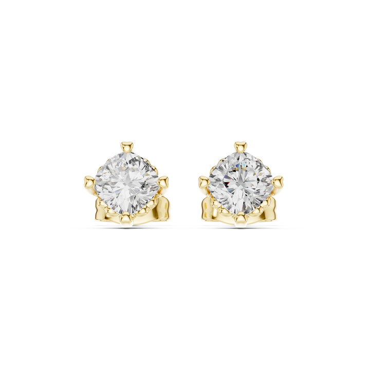 0.75 CT Lab Diamond Cushion-Cut Solitaire Studs