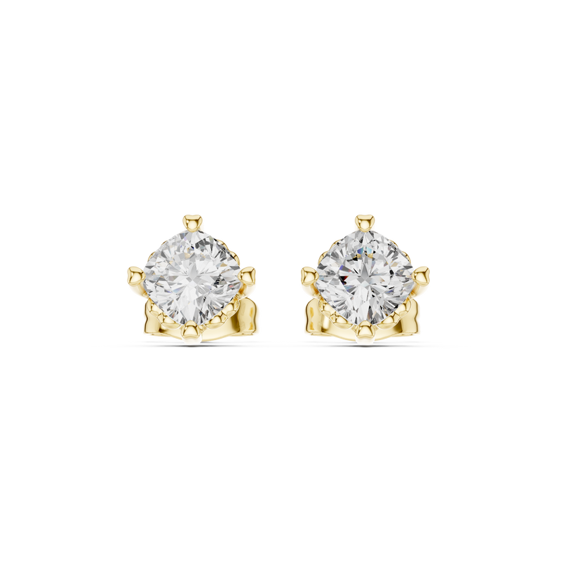 0.75 CT Lab Diamond Cushion-Cut Solitaire Studs