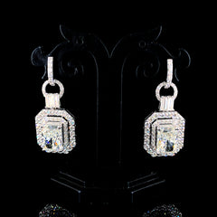 Elegant 15.93ct Radiant Shape Lab-Grown Diamond Earrings – Ethical Luxury