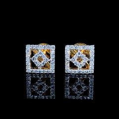 14K yellow Gold 0.29ct Natural Diamond Earrings