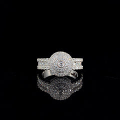 Elegance Refined: 14K White Gold 1.25 ct Lab-Grown Diamond Ring