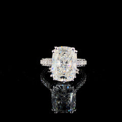 14K White Gold 6.15ct Lab-Grown Diamond Ring