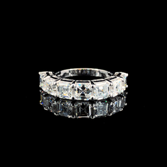 3.53 Carat Lab-Grown Diamond Ring in 14K White Gold