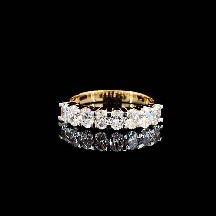 0.84 Carat Lab-Grown Diamond Ring in 14K Yellow Gold.