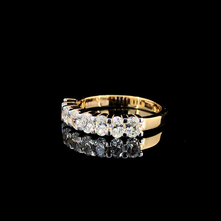 0.84 Carat Lab-Grown Diamond Ring in 14K Yellow Gold.