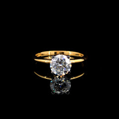1.01 Carat Lab-Grown Diamond Ring in 14K Yellow Gold