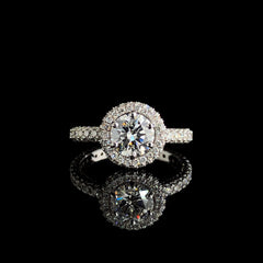 2.16ct Lab-Grown Round Diamond Ring in 18K White Gold