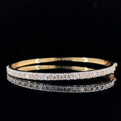 2.74 Carat Natural Diamond Cartier Bracelet in 14K Yellow Gold