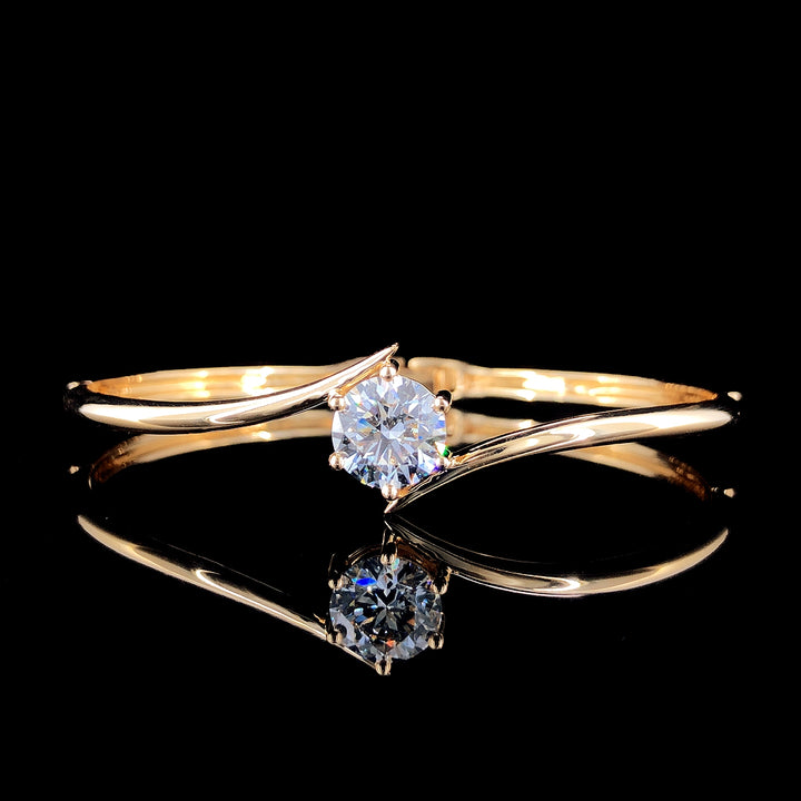 2.03ct yellow Gold & Lab-Grown Diamond Bracelet – Elegant Sustainability.