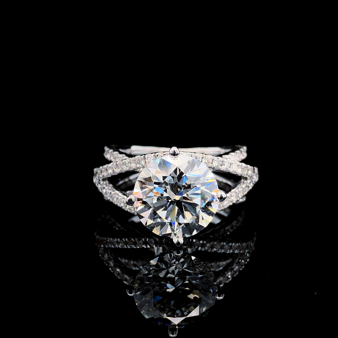 4.623ct Lab Diamond Ring in 18K Gold | SolitaireMart