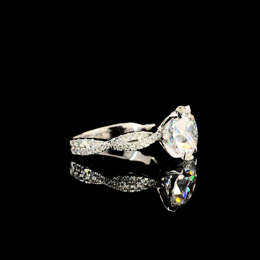 3.90ct Lab Diamond Ring in 18K Gold | SolitaireMart