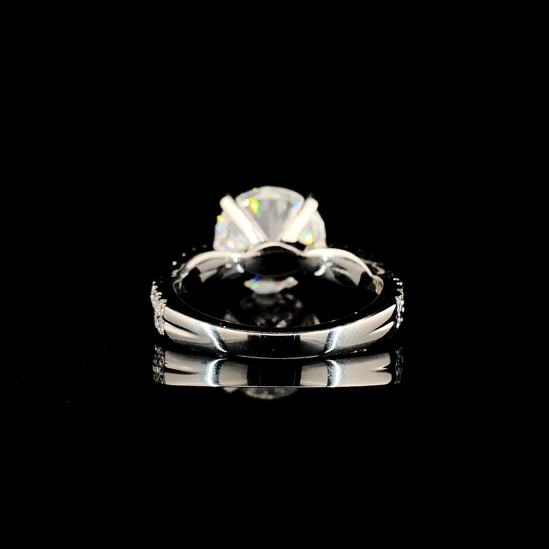 3.90ct Lab Diamond Ring in 18K Gold | SolitaireMart