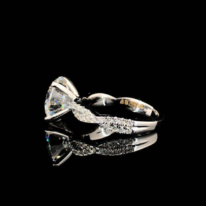 3.90ct Lab Diamond Ring in 18K Gold | SolitaireMart