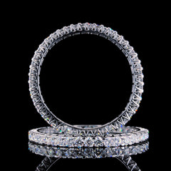 28.164 ct Lab Grown Diamond Bangles In 18k White Gold