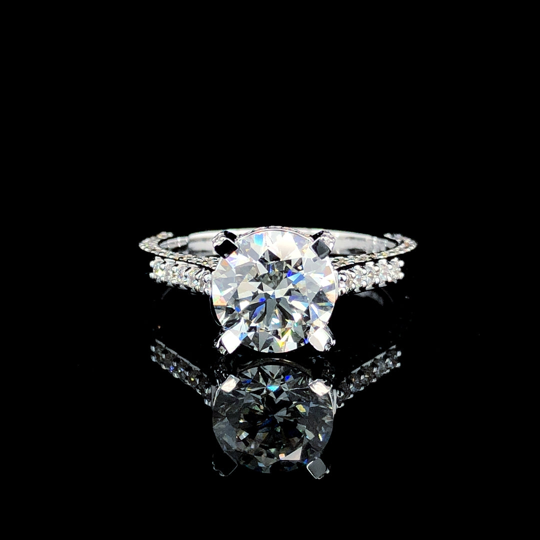 3.515ct Lab Diamond Ring in 14K Gold | SolitaireMart