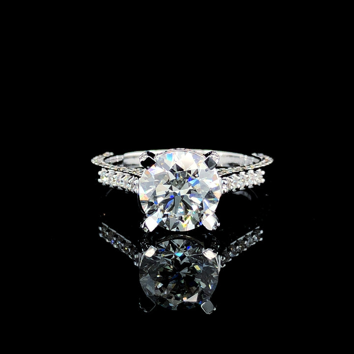 3.515ct Lab Diamond Ring in 14K Gold | SolitaireMart