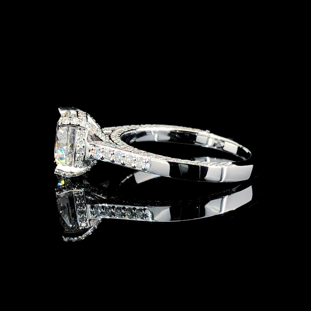 3.515ct Lab Diamond Ring in 14K Gold | SolitaireMart