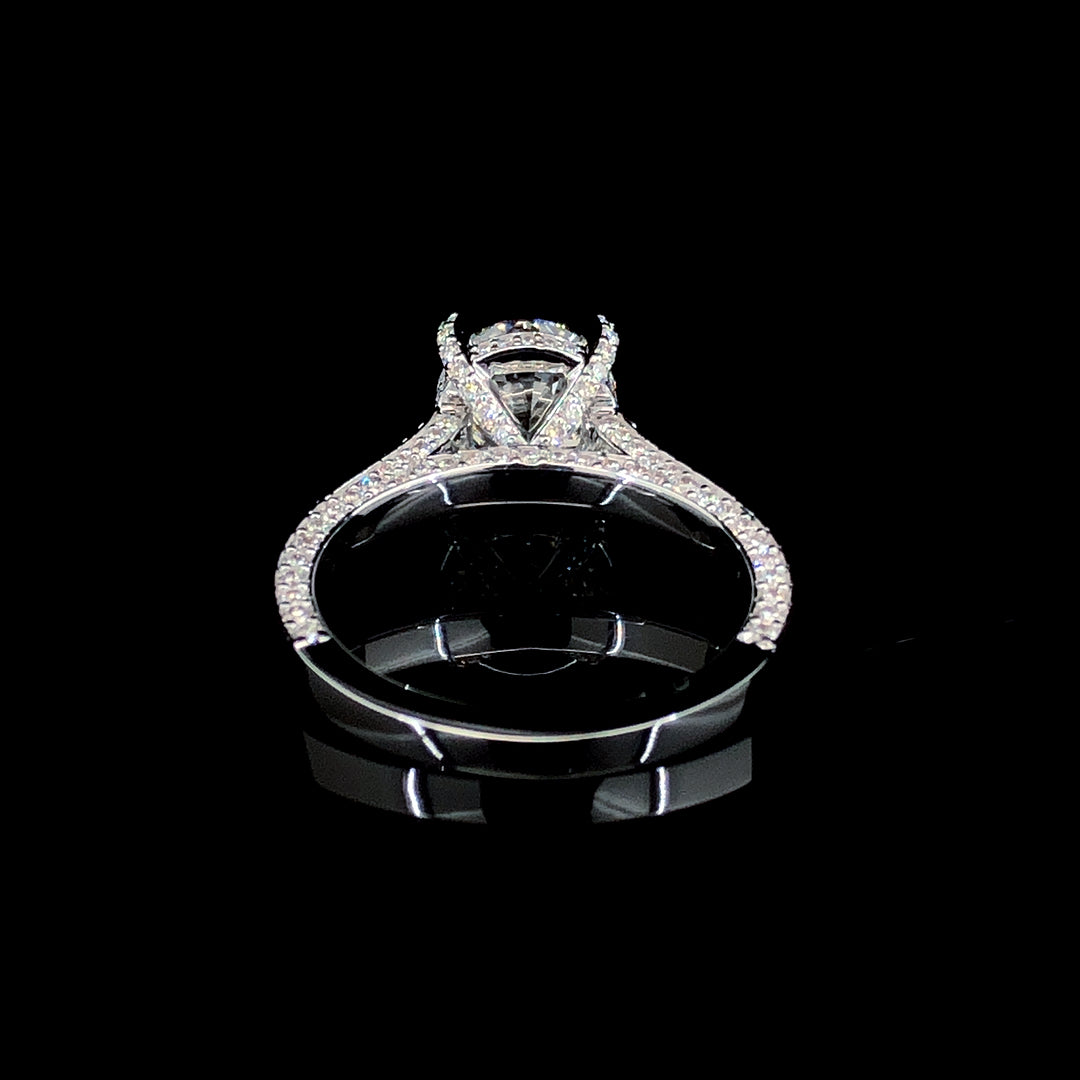 3.515ct Lab Diamond Ring in 14K Gold | SolitaireMart