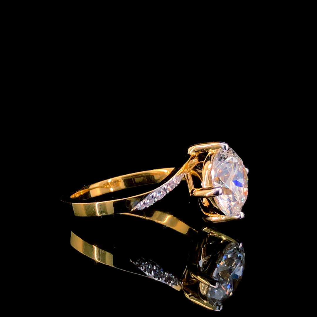 2.1ct Lab Diamond Ring in 14K Gold | SolitaireMart