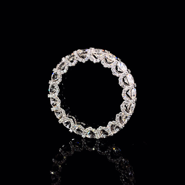 4.34ct Lab-Grown Diamond Round Band In 14k White Gold