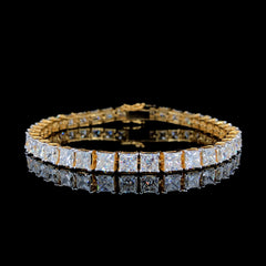 21.08ct Lab-grown Diamond Tennis Bracelet In 18K Yellow Gold