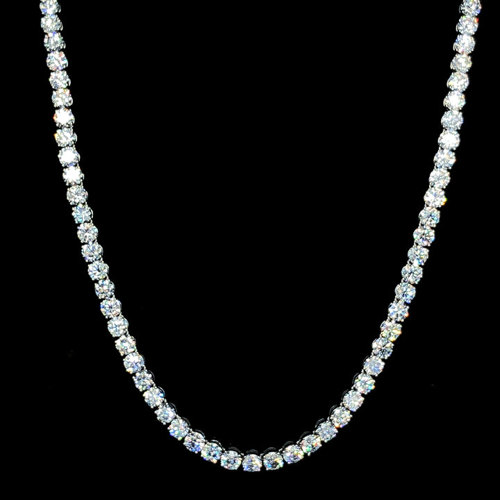 58.25ct Lab Diamond Necklace in 18K Gold | SolitaireMart