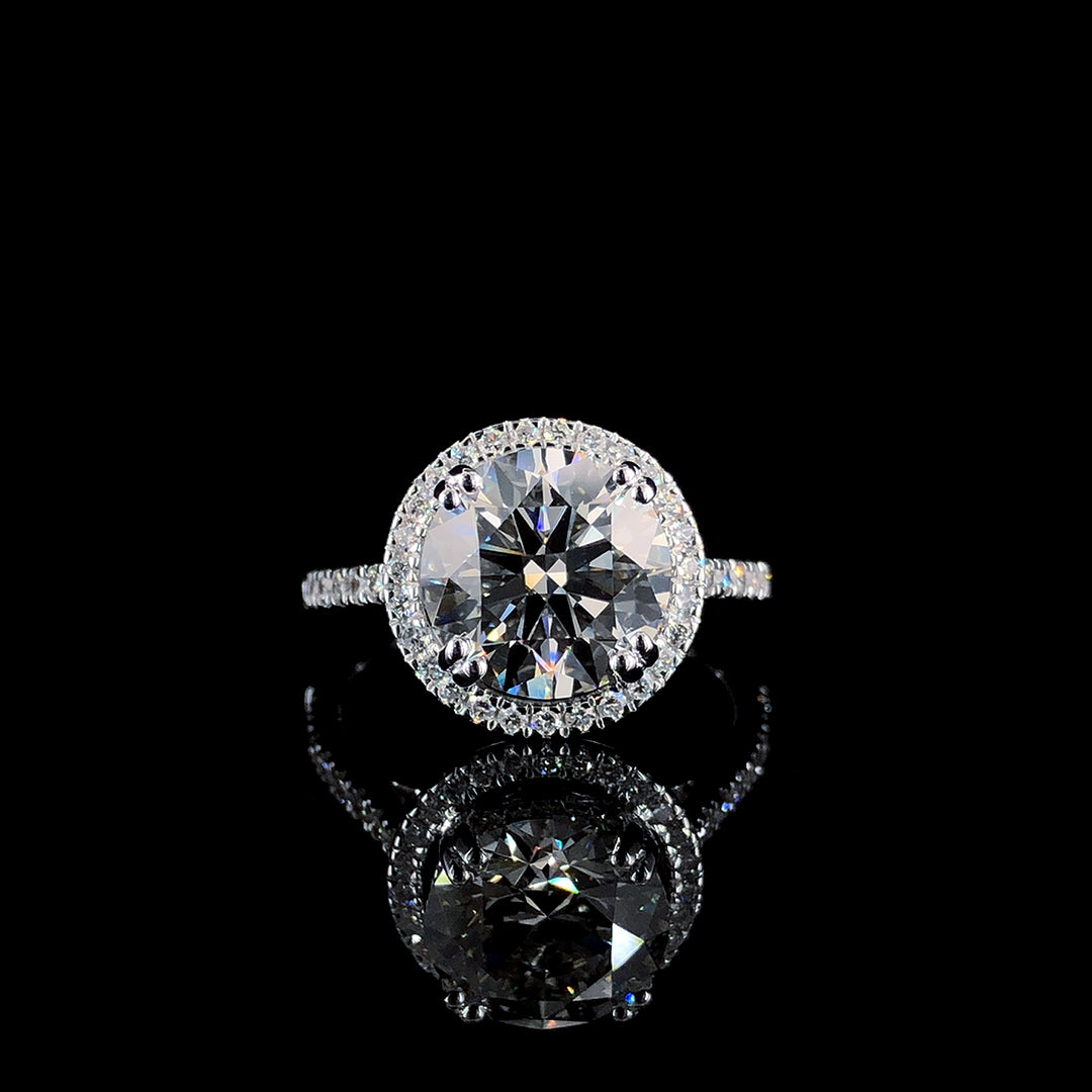 3.94ct Lab Diamond Ring in 18K Gold | SolitaireMart