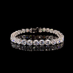 16.62ct Lab-Grown Diamond Tennis Bracelet In 14k White Gold