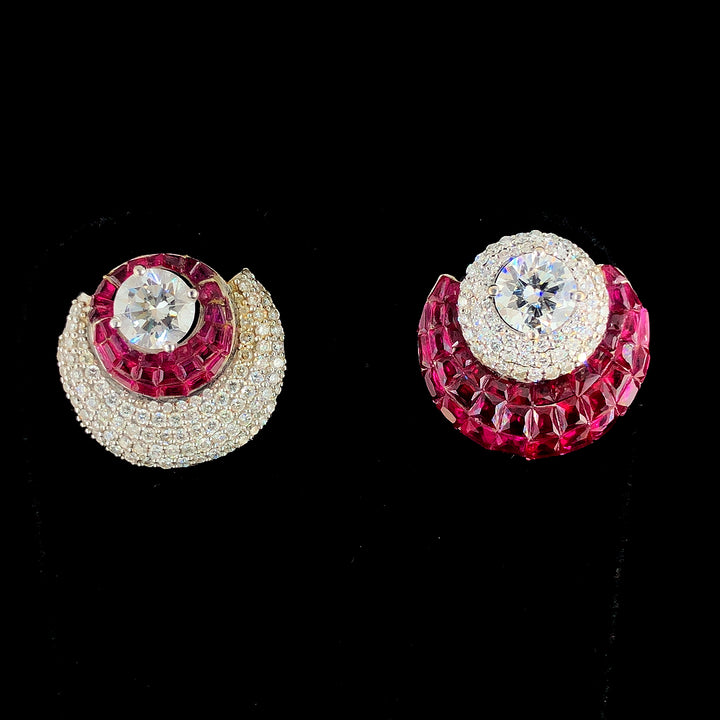 3.35ct Synthetic & Lab Diamond Studs in 18K Gold