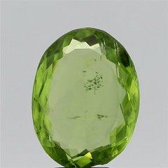 4.91 Carat 5.4 Ratti GII Certified Natural American Oval Shape Yellowish Green Peridot Stone