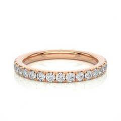 14K Rose Gold 0.73ct Natural Diamond Ring