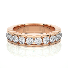 14K rose Gold 1.01ct Natural Diamond Ring