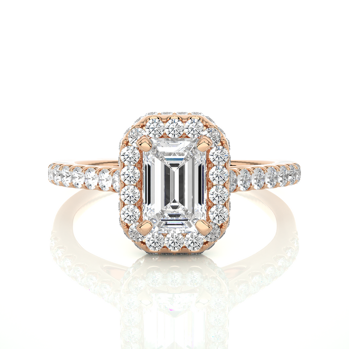Stunning 14K Rose Gold Diamond Ring with 1.44ct Natural Diamond.