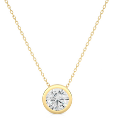 14K yellow Gold 1.08 ct Natural Diamond Pendant