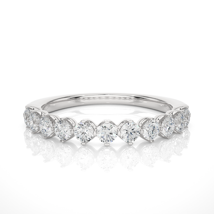 Stunning 14K White Gold Diamond Ring with 0.57ct Natural Diamond.