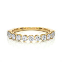 Classic 14K Yellow Gold Diamond Ring with 0.57ct Natural Diamond