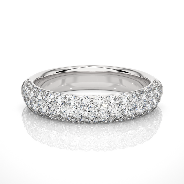 Timeless 14K White Gold Diamond Ring with 0.93ct Natural Diamond.