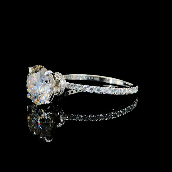4.06ct Lab-Grown Diamond Ring in Silver| SolitaireMart
