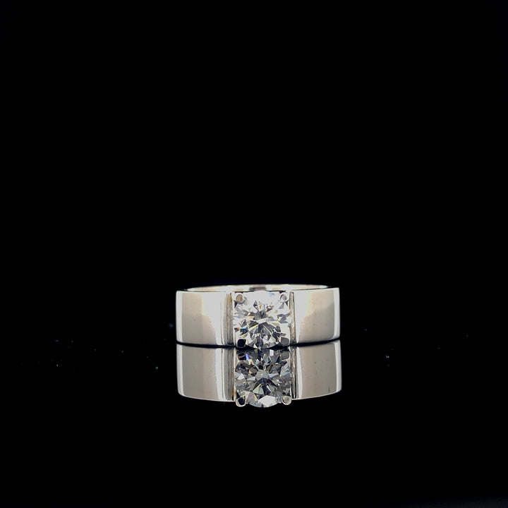 1.05ct Lab-Grown Diamond Ring in 18K White Gold