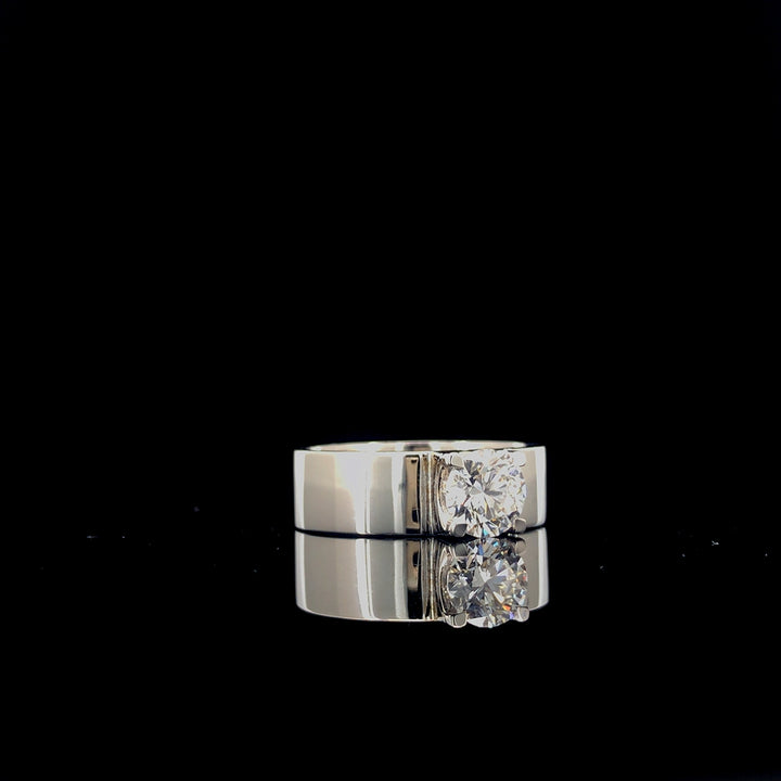 1.05ct Lab-Grown Diamond Ring in 18K White Gold