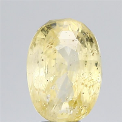 7.85 Carat (8.64 Ratti) Natural Ceylonese Yellow Sapphire - IGI/GTL Certified Oval Shaped Gemstone