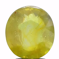4.4ct Genuine Yellow Sapphire (Heated & treat) – Bangkok Origin – Lustrous & Elegant