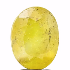 3.5ct Natural Yellow Sapphire – Heated Gemstone from Bangkok – Vivid Golden Hue