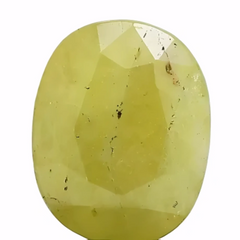 4.15ct Certified Bangkok Yellow Sapphire – Heat Treated – Brilliant Natural Beauty