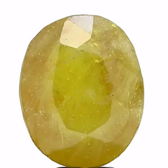 10.18ct Certified Bangkok Yellow Sapphire – Heat Treated – Brilliant Natural Beauty