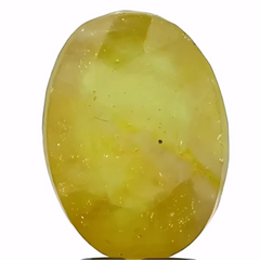5.35ct Certified Bangkok Yellow Sapphire – Heat Treated – Brilliant Natural Beauty